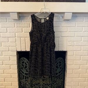 Love Black and Gold Mini Dress